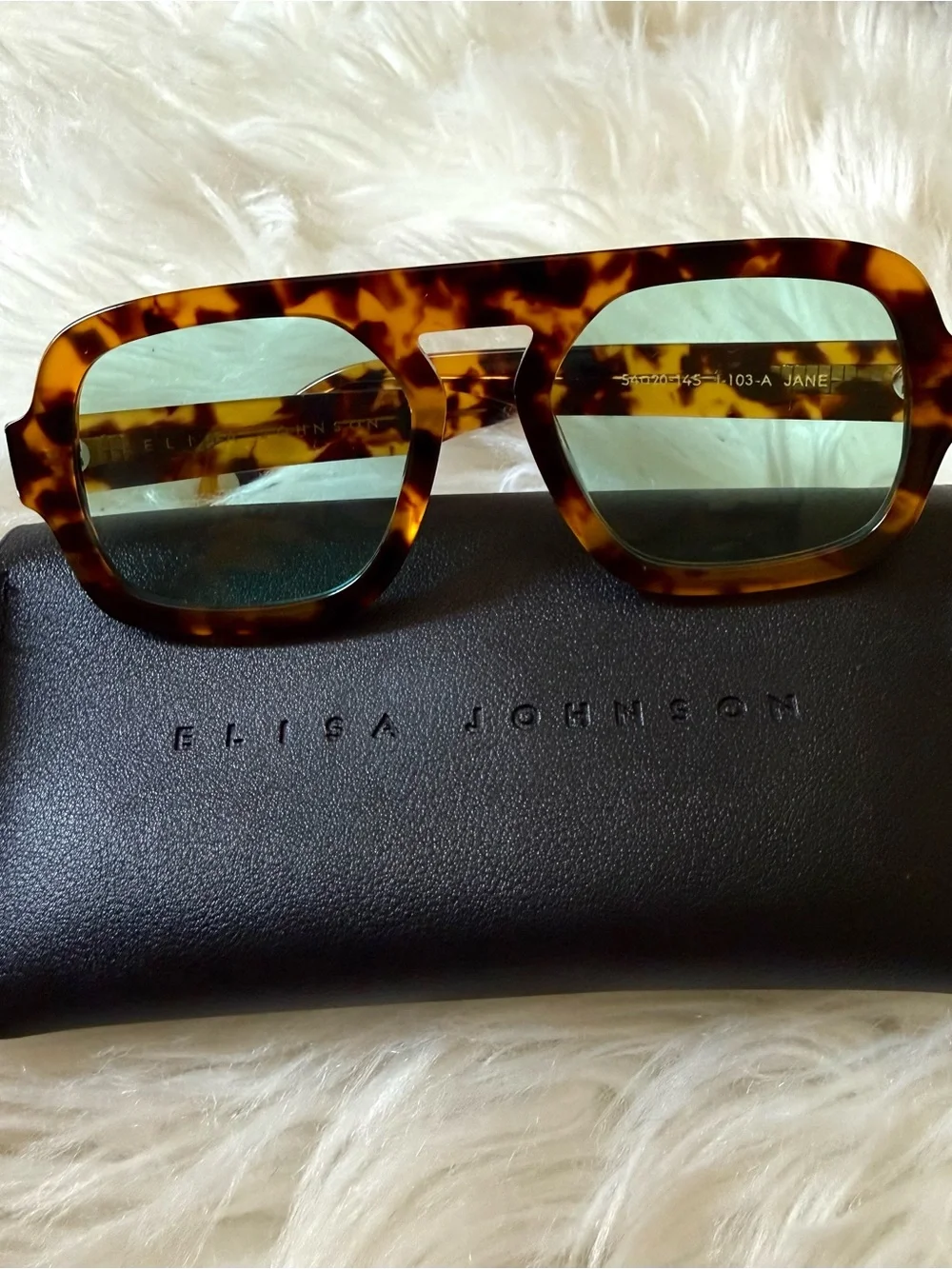Elisa Johnson Tortoiseshell Sunglasses - Brown Tortoise Frame